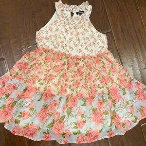 Zunie floral tiered dress in size 4T NWOT